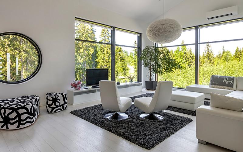 Kiinteä puualumiini-ikkuna