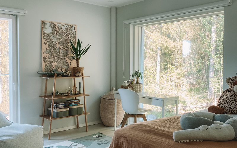 Kiinteä puualumiini-ikkuna